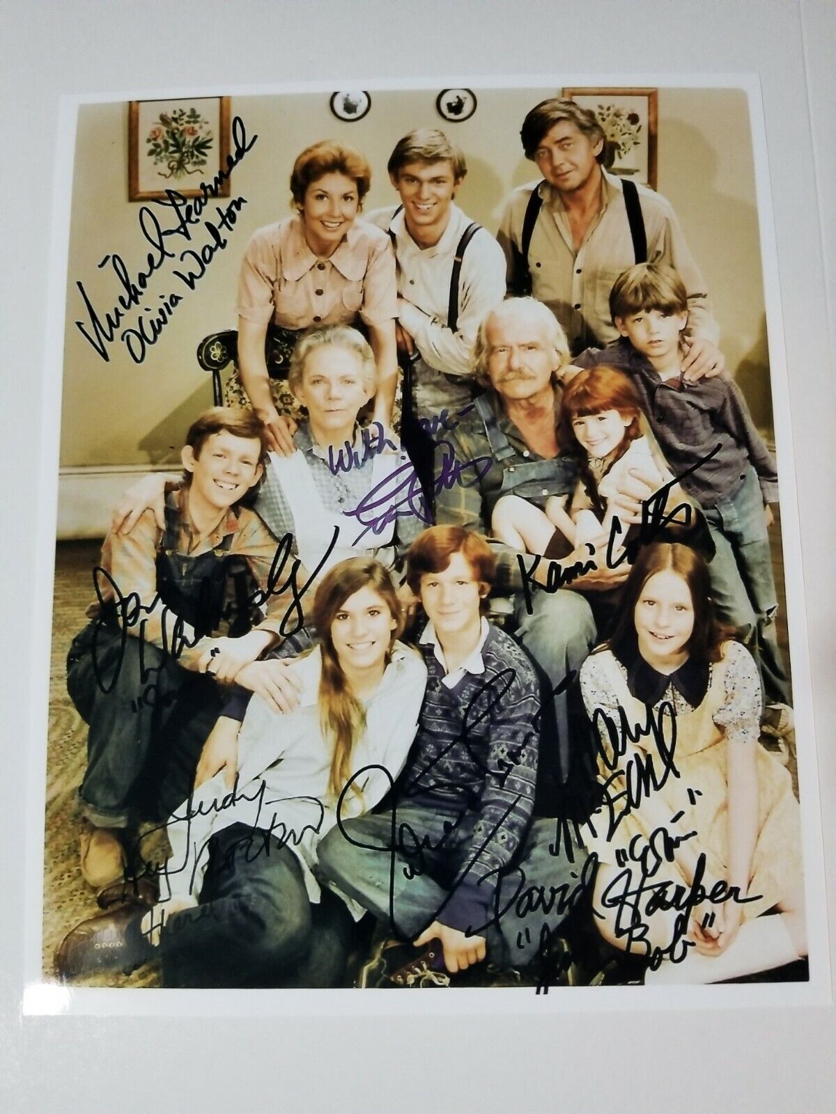 The Waltons Cast Signed 8x10 Photo Poster painting RP -  Shipping!!