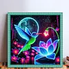 Luminous Lotus Hummingbird-11CT Stamped Cross Stitch 40*40cm/15.75*15.75in