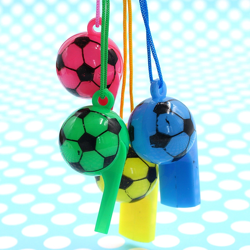 Color Plastic Football Whistle Referee Whistle Game Supplies
