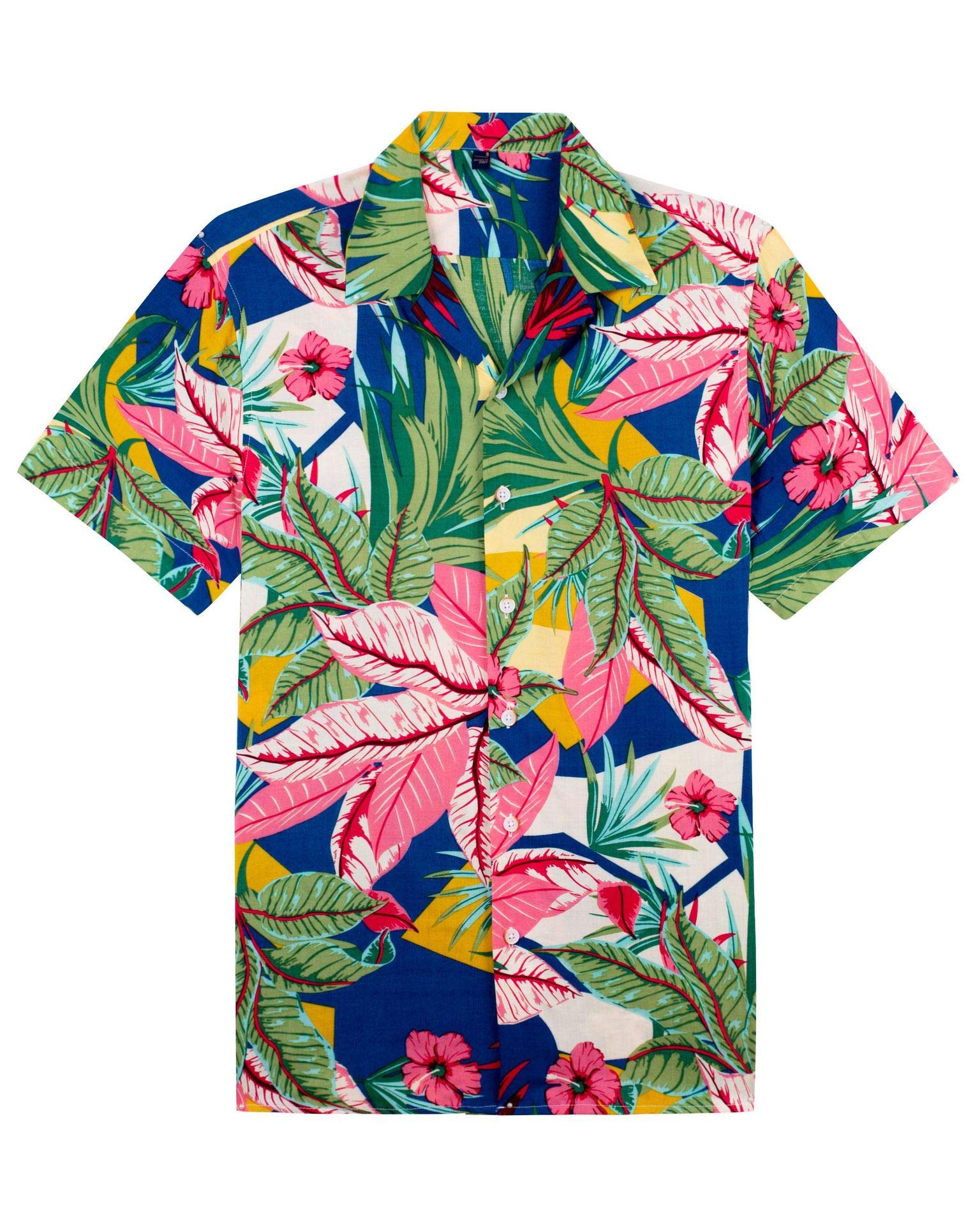 Men's Classic Floral Print Short Sleeve Shirt