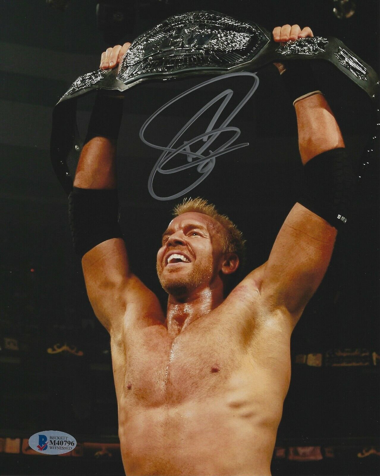 Christian Signed WWE 8x10 Photo Poster painting BAS Beckett COA Pro Wrestling ECW Belt Picture