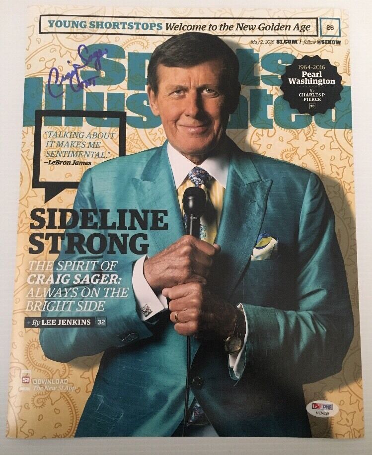 Craig Sager Signed Autographed 11x14 Photo Poster painting NBA SAGERSTRONG PSA/DNA COA