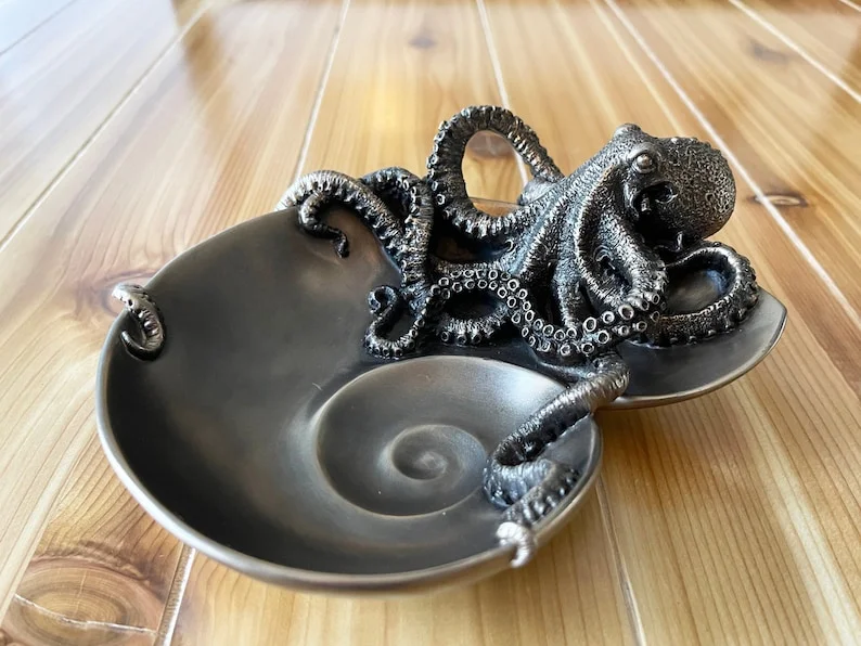🎉Last Day 49% OFF--Decorative Handmade Spiral Shell Octopus Tray