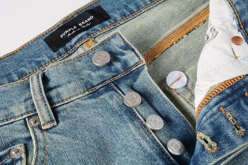 Purple Fashion Jeans 9076