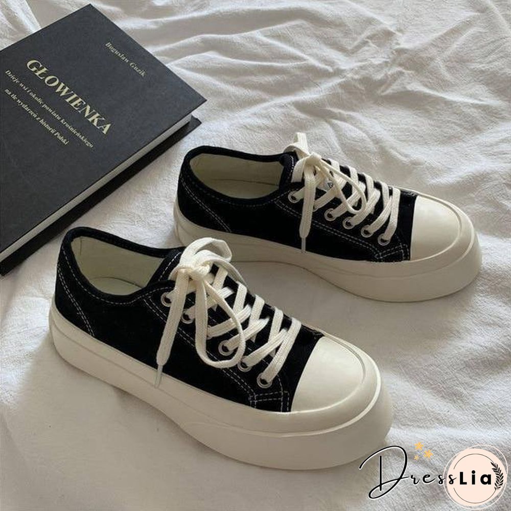 Sneakers Women's Sports Shoes Lolita Platform Vintage Casual Footwear Round Head Tennis Japanese Boots Female