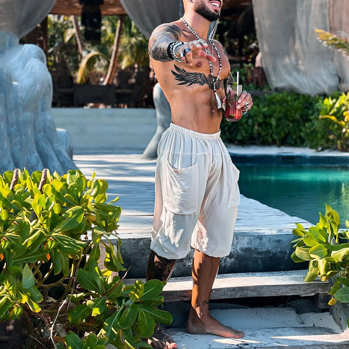 Men's Holiday Casual Half Pants