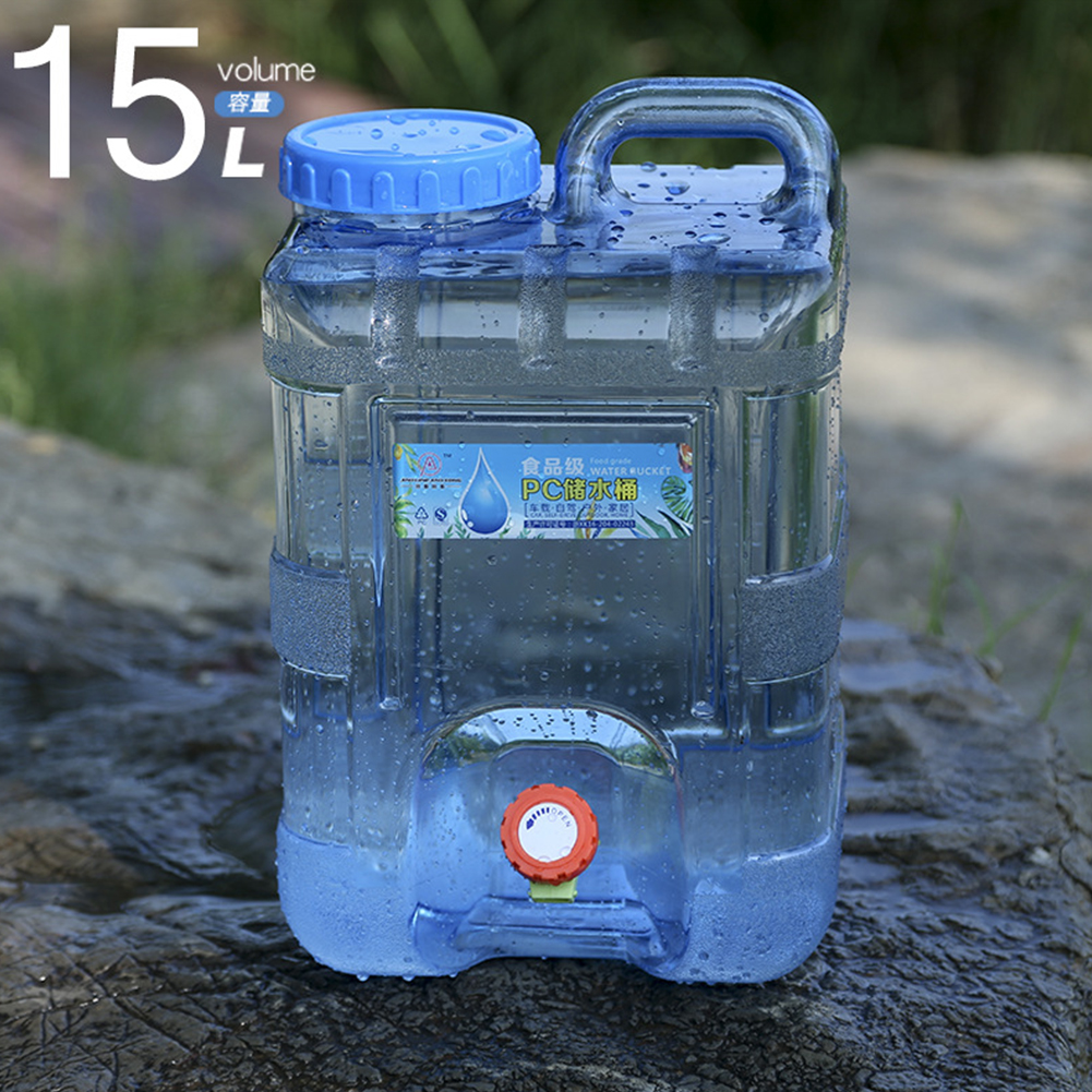 

15L Portable Outdoor Pure Water Bucket with Faucet, 501 Original