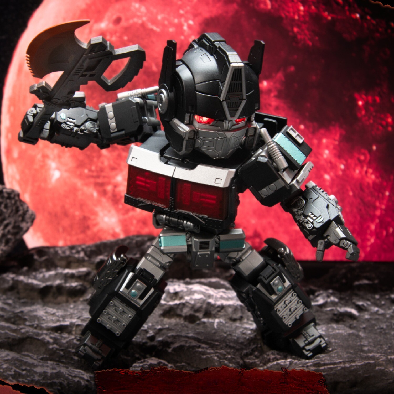 JGM-Q01D Steel head commander Q Ver. Dark Optimus Prime Transformers model action figure