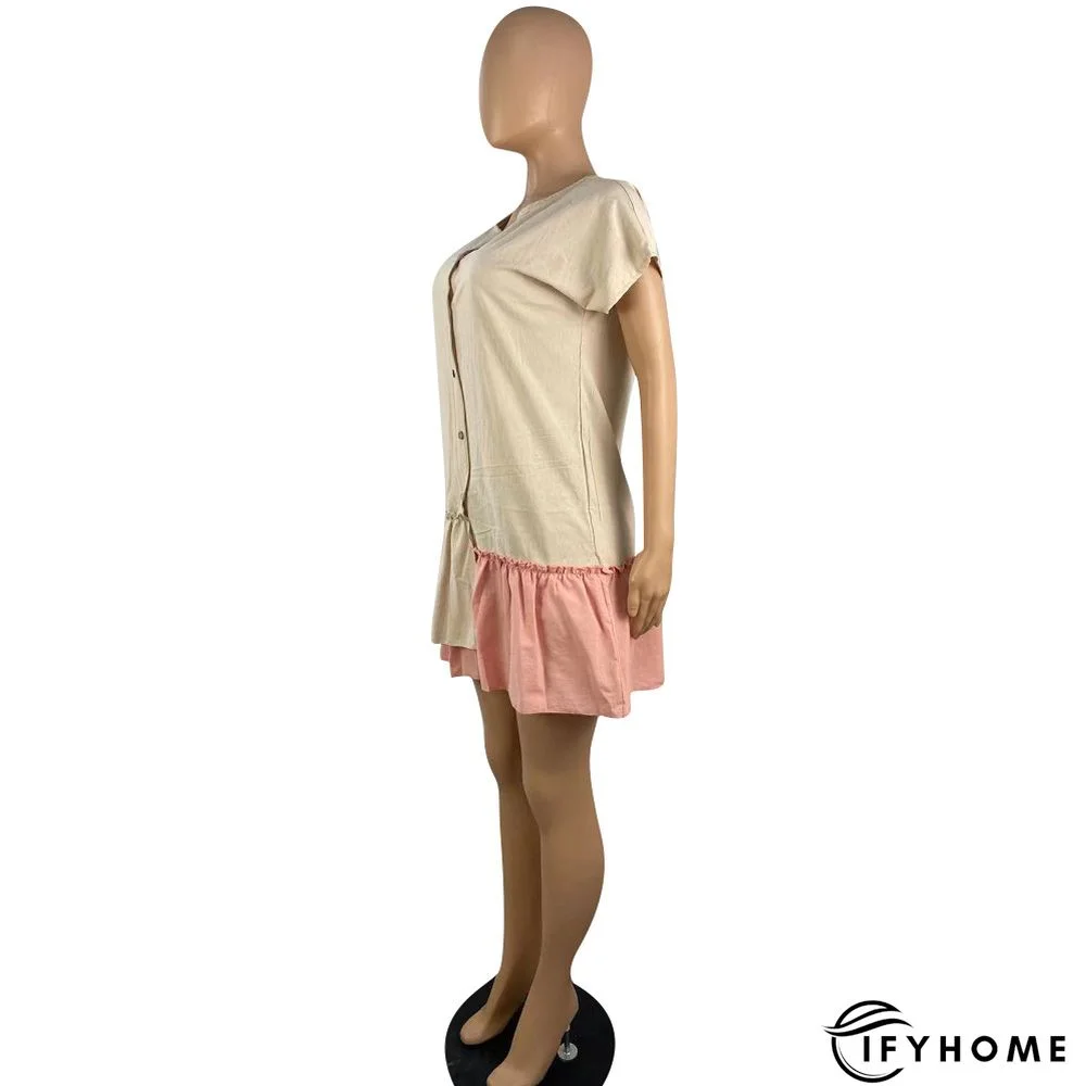 Asymmetric Ruffled Pleated Loose Dress | IFYHOME