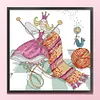 【Limited Stock Sale】Knitting Scarves-14CT Stamped Cross Stitch 22*22cm/8.66*8.66in tapestrymarket