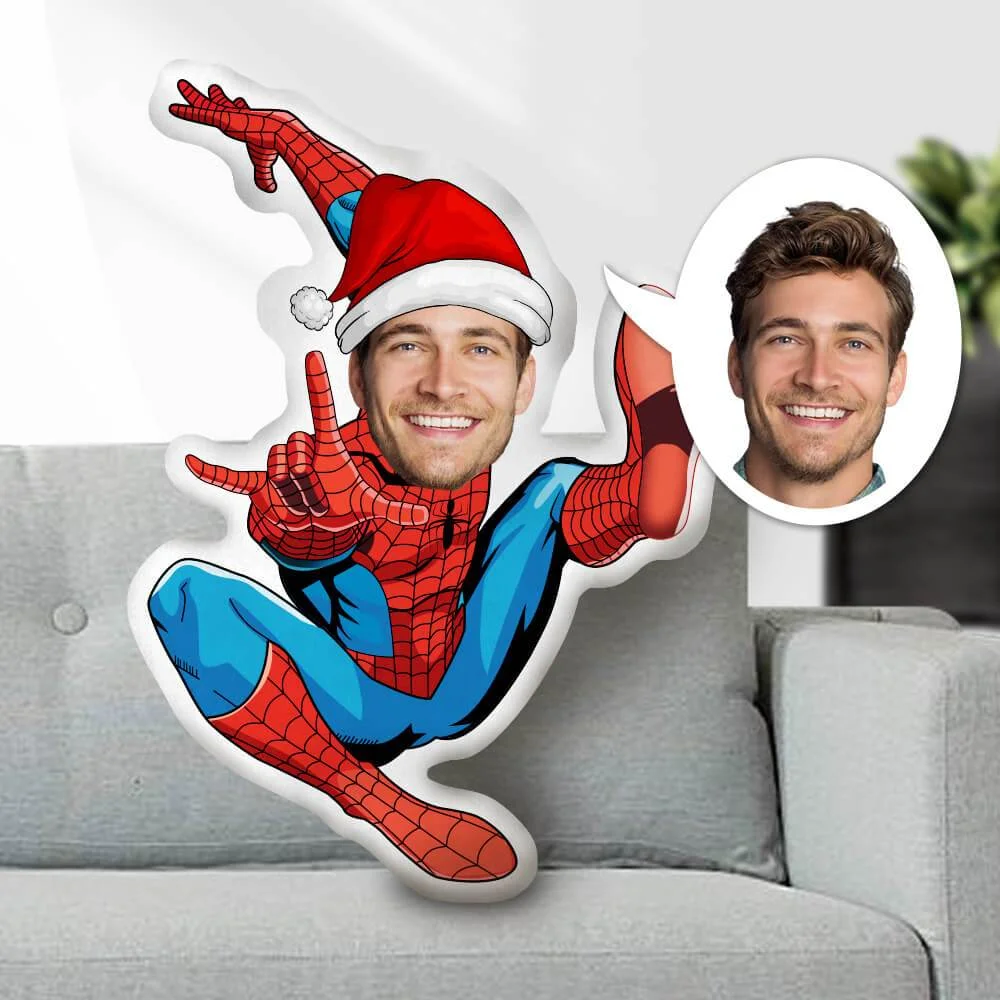 Custom Christmas Pillow Face Body Pillow Spider Man Personalized Photo Pillow Gift Pillow Toy Throw Pillow MiniMe Pillow Dolls and Toys