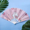 8PCS Summer Must Have Cartoon Portable Folding Fan Outdoor Cooling Student Kids Joyful Back to School Gift
