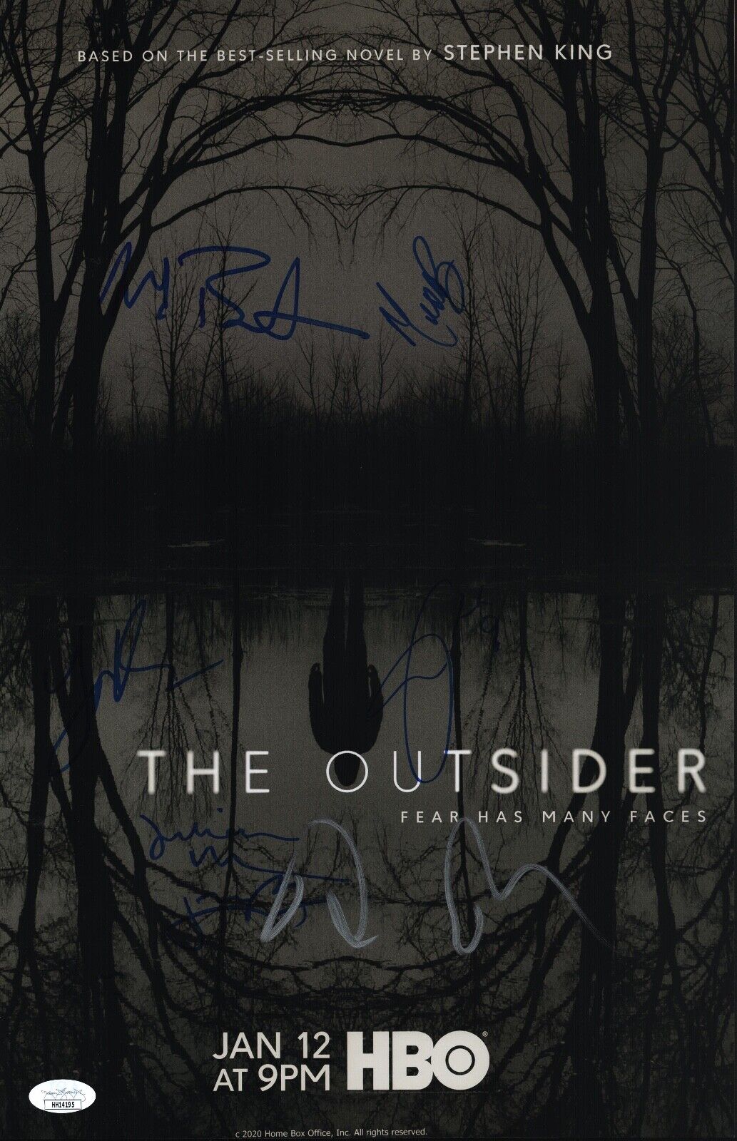 The Outsider HBO Cast Signed 11x17 Cynthia Erivo Yul Vazquez +5 Photo Poster painting JSA COA