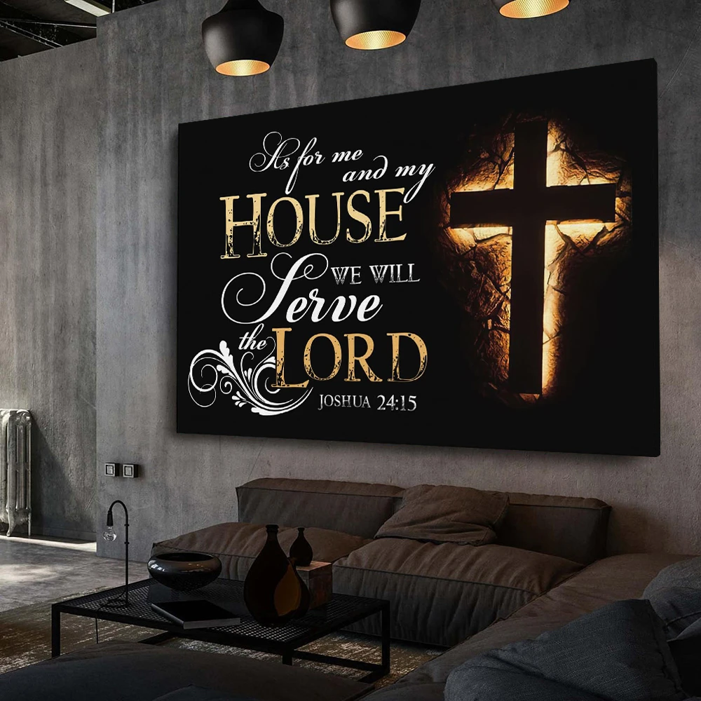 Joshua 24:15 Canvas Wall Art