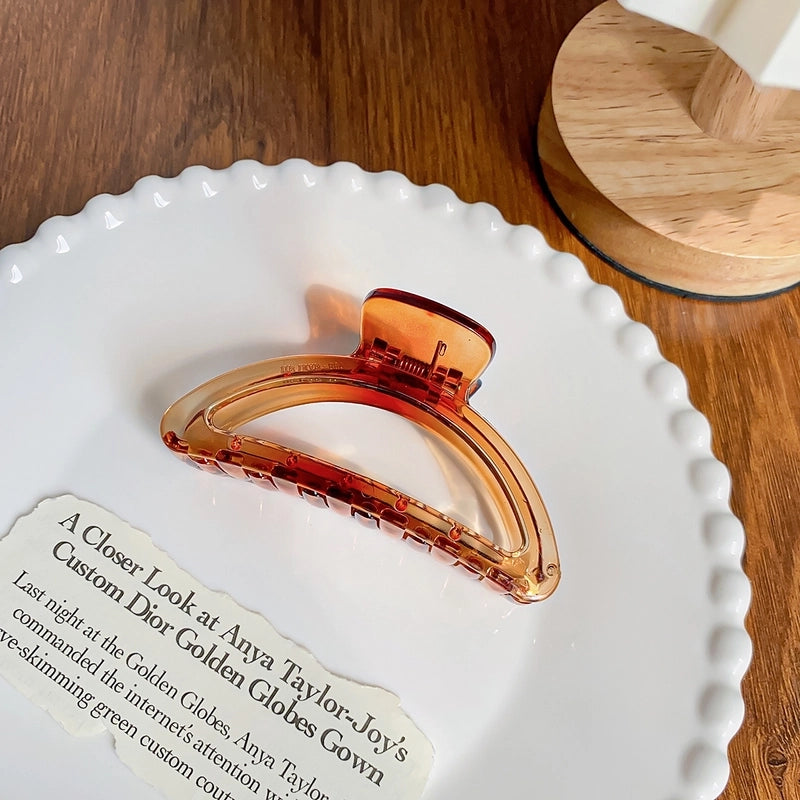 Minimalist Solid Color Arylic Hair Claws