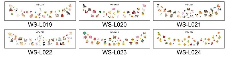 6Pcs/set Temporary Tattoos for Kids Cartoon Cute Freckles Face Stickers Waterproof Disposable Party Makeup tatouage temporaire