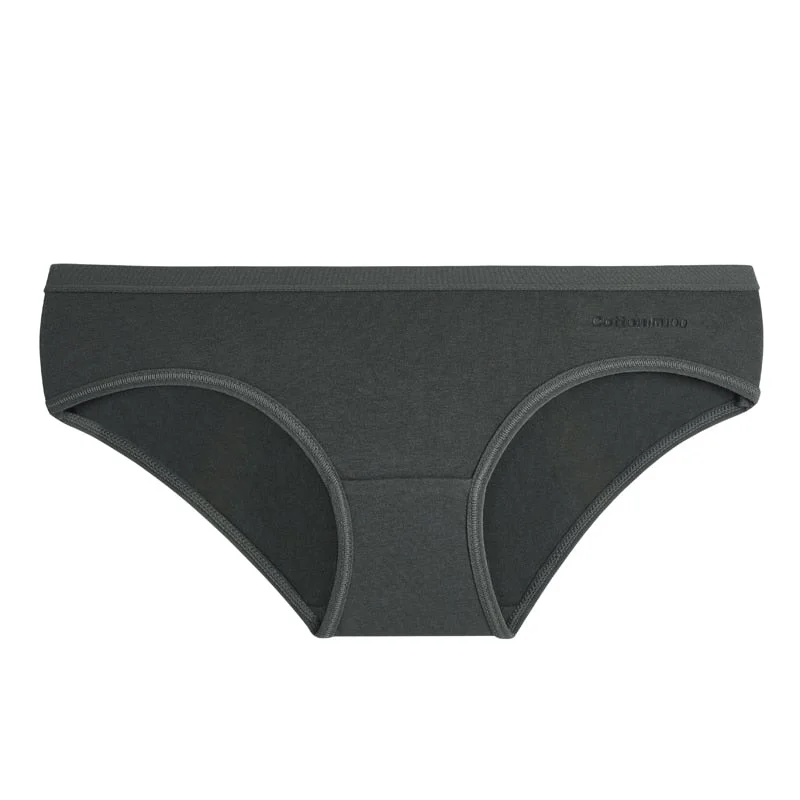 TERMEZY Women Sexy Panties Cotton Underwear Solid Color Briefs Girls Low-waist Lingerie G String Soft Breathable Intimates XXS-L