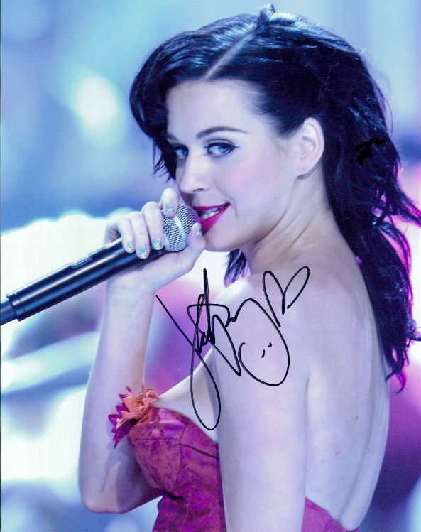 Katy Perry signed 8x10 Photo Poster painting in-person