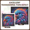 Aigle color&eacute;, full diy 5D &agrave; perceuse ronde, peintures en diamant, arts du dessin pour adultes, d&eacute;coration murale pour d&eacute;butants, kits de peinture en cristal diamant&eacute; &agrave; strass, 15,75x15,75 in (aigle)