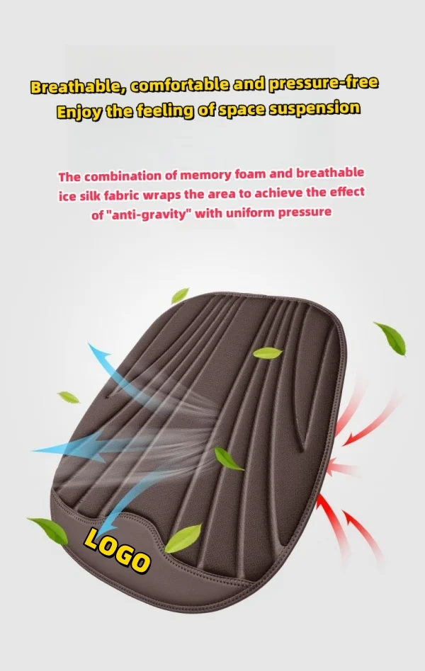 Car Seat Cushion Summer Ice Silk Cooling Pad