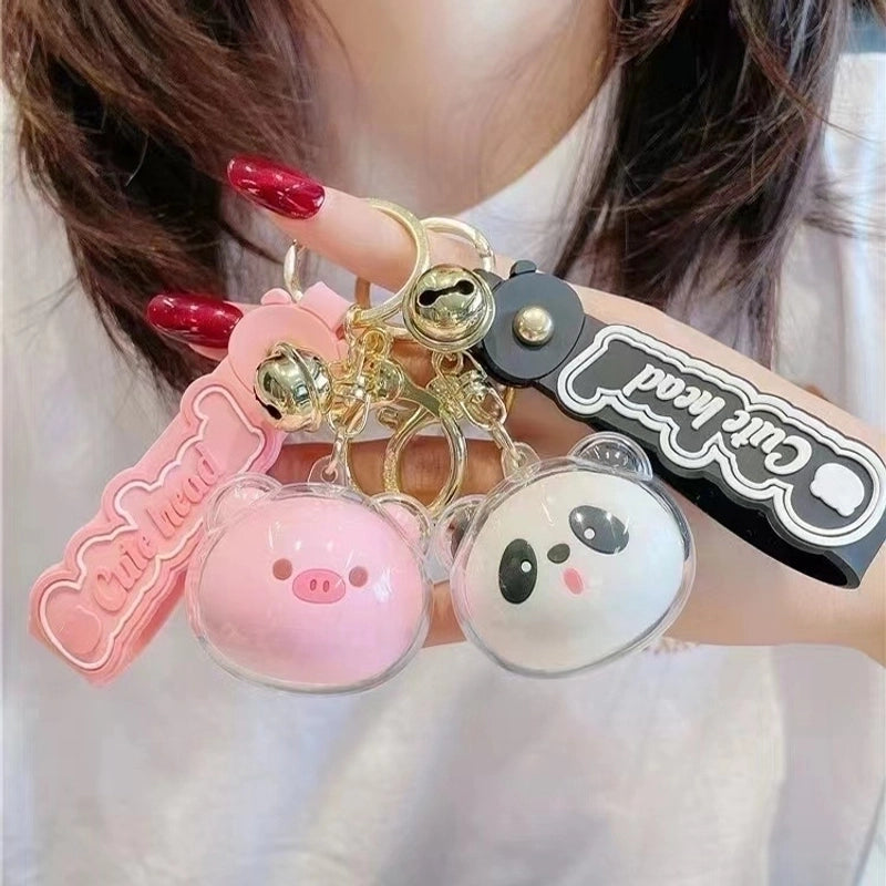 Cute Animal Arylic Women's Bag Pendant Keychain