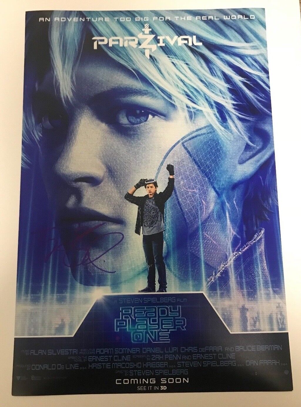 * TYE SHERIDAN * signed autographed 12x18 poster *READY PLAYER ONE *PARZIVAL * 2