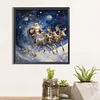 Diamond Painting-5D Full Round Drill Santa Reindeer