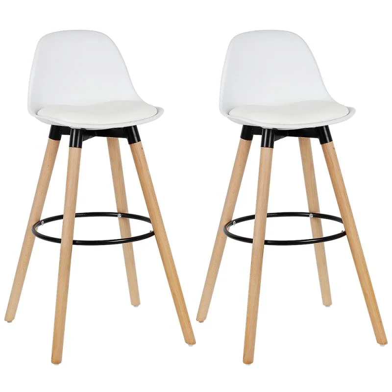 2Pcs/Set Modern Bar Chairs Bar Stools Dining Chairs Height Kitchen Counter Bar Chairs for Home Office Bar Chair Back High Stool