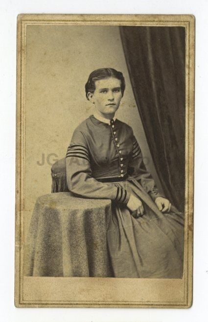 19th Century Fashion - 19th Century Carte-de-visite Photo Poster paintinggraph - Warren, Ohio