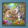 Garden Cat Special Shaped 5D DIY Partial Drill Diamonds Dots Gem Art Kits 11.81 X11.81inch Diamond Dots Paintings Diamonds Paintings Gem Art for Adults Beginners Home Decor