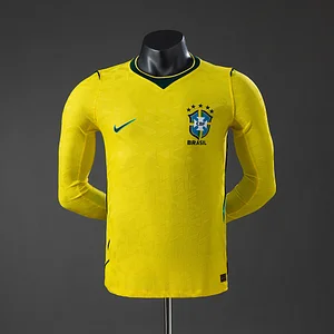 2026 Long sleeves Player Version Brazil Home Football Jersey 1:1 Thai quality