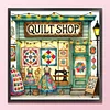 (US Only)Full Embroidery cotton Thread 14CT Printed Sewing House Cross Stitch40x40cm