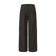 Woolen Intertwined Structure Tailored Wide Trousers