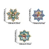 3Pcs Winter Christmas Diamond Painting Suncatcher Hanging Pendant