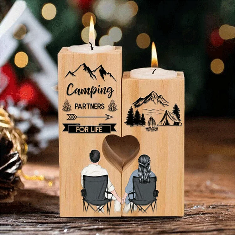 Camping Partners for Life - Candle Holder Candlestick