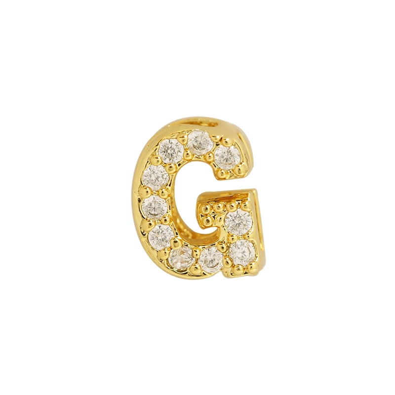 1 Piece Brass Letter Pendant Chain Jewelry Accessories