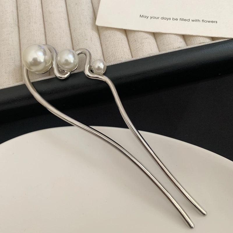 Women’s Minimalist Classic Style Geometric Alloy Plating Hairpin