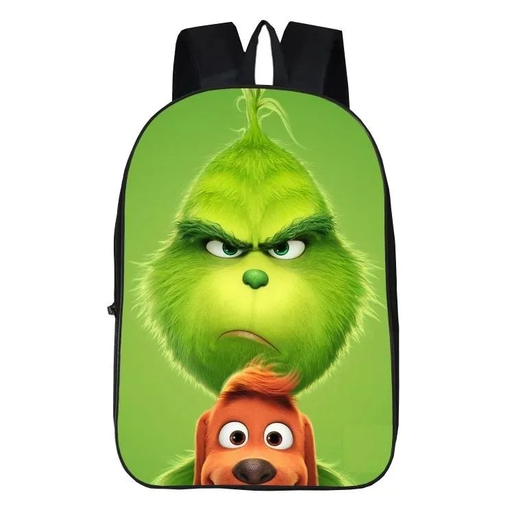 Buzzdaisy How The Grinch Stole Christmas Santa Grinch Backpack School Bag Group Sports Game Bags