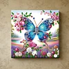 (Pre-Framed)Butterfly-Special Shape Diamond Painting Kit(25x25cm)