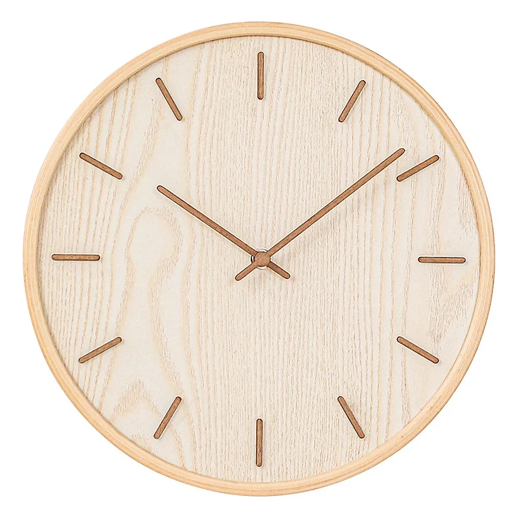 Japanese Style Wooden Wall Clock