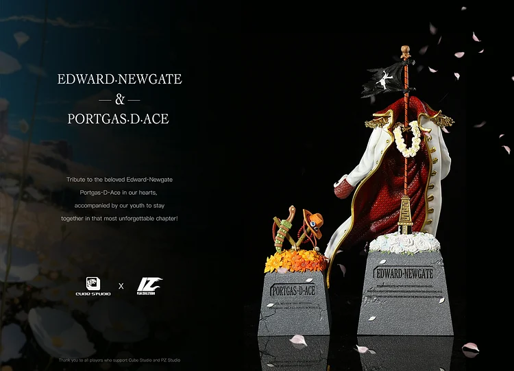 PRE-ORDER Cube Studio & PZ Studio - One Piece Tomb of Edward Newgate &  Portgas D. Ace Statue(GK)