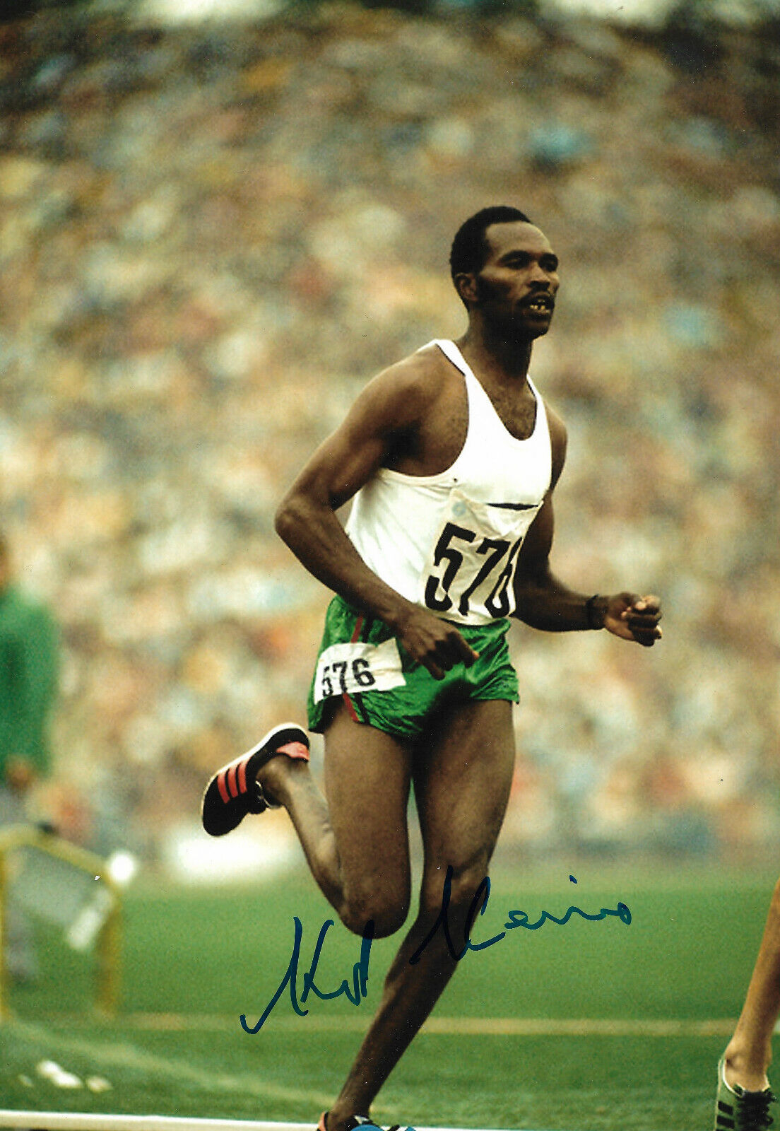 Kip Keino signed 8x12 inch Photo Poster painting autograph