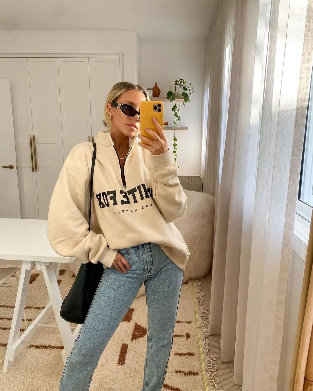 Nigikala Nigikala Autumn And Winter New Leisure Half-Necked Zipper Print Long-Sleeved Jacket