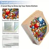 Acrylic Double Sided Christmas 5D DIY Diamond Art Paper Towel Storage Rack Napkin Holder Kit