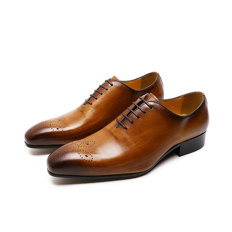 Hand Color Rubbing Business Leather Shoes  DANRRIO.COM DANRRIO