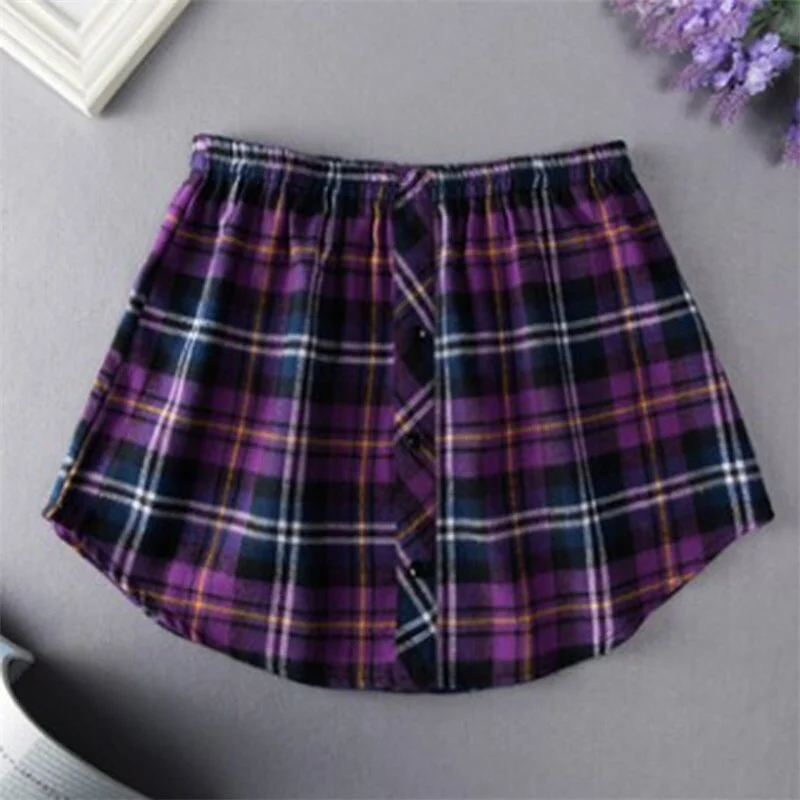 2023 New Fashion Women Fake Shirt Tail Blouse Hem Cotton Detachable Underskirt Skirt Shirt