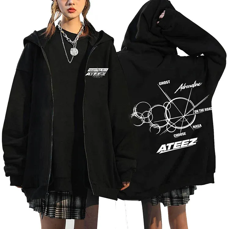 ATEEZ Golden Hour Part: 4 Adrenaline Zip Up Hoodie