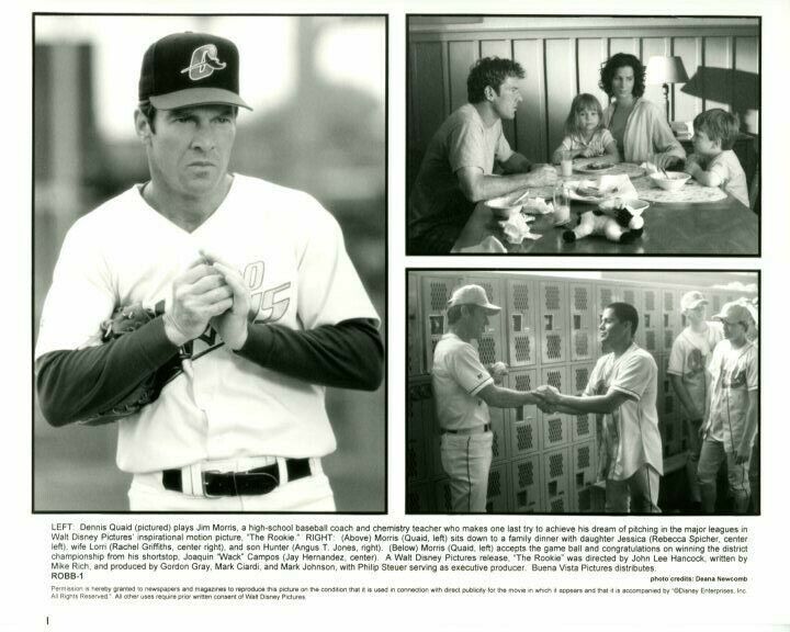 Dennis Quaid The Rookie Original Press 8X10 Photo Poster painting