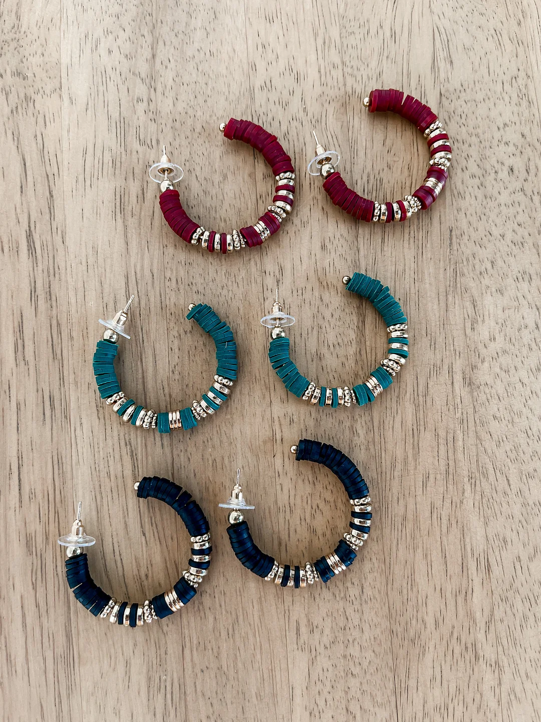 Know Me Well Beaded Open Hoop Earrings