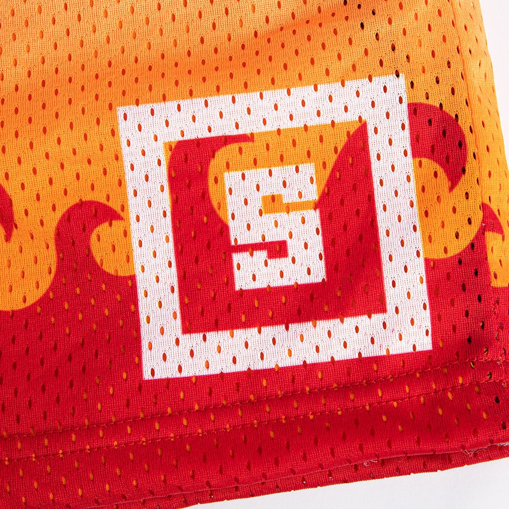 Anime Mesh Shorts - Flame Pillar Anime Mesh Shorts - Flame Pillar